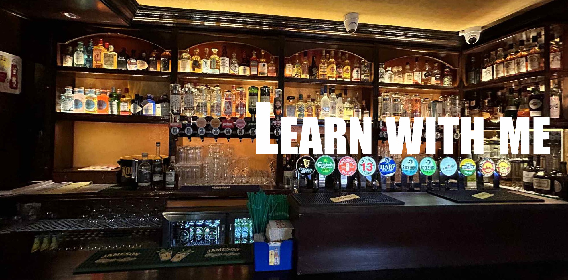 Learn with me back ground Ireland pub