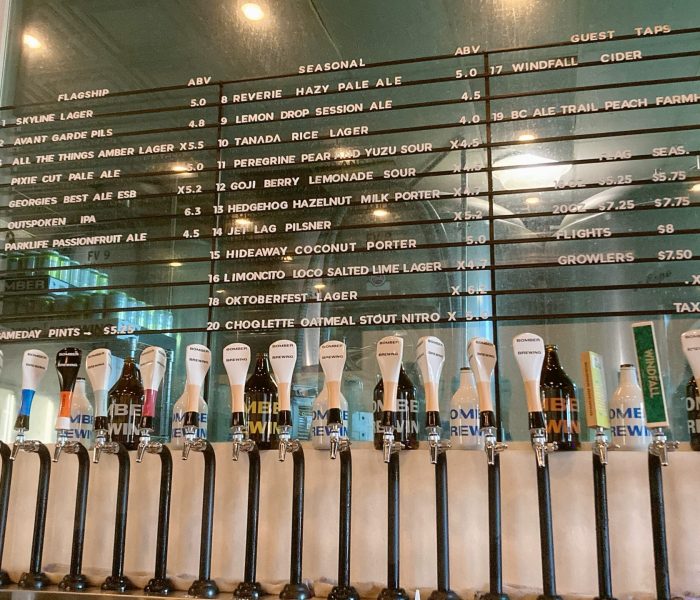 Bomber brewey flight beer canada drink